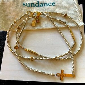 Mixed Media Cross Bracelet